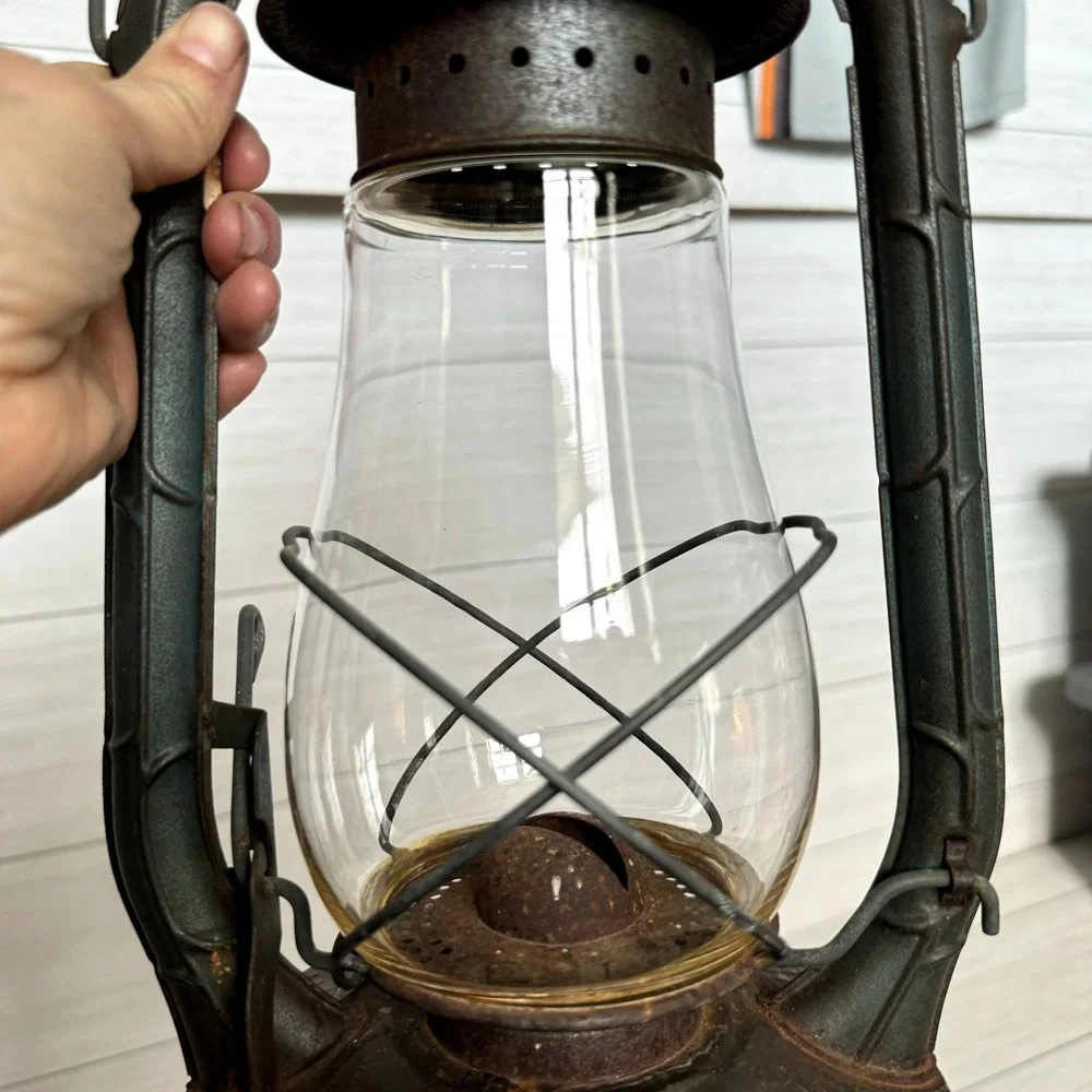 Blitzen No.‎ 2A Lantern Vintage Hurricane Oil Lamp Farmhouse Decor Rustic